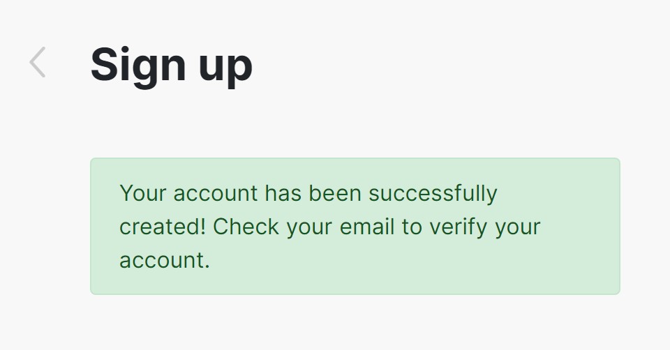届いたメールのVerifyボタンを押して、アカウント作成完了