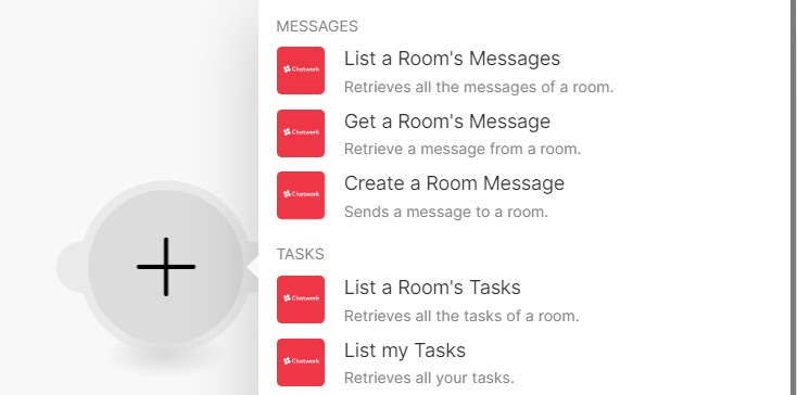 Create a Room Messageを選択する